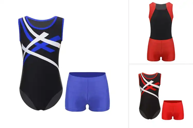 Detailed view of Best Boys Dance Leotards With Shorts
