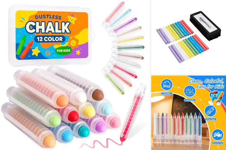 Detailed view of Best Dustless Chalk Sets for Clean Creativity