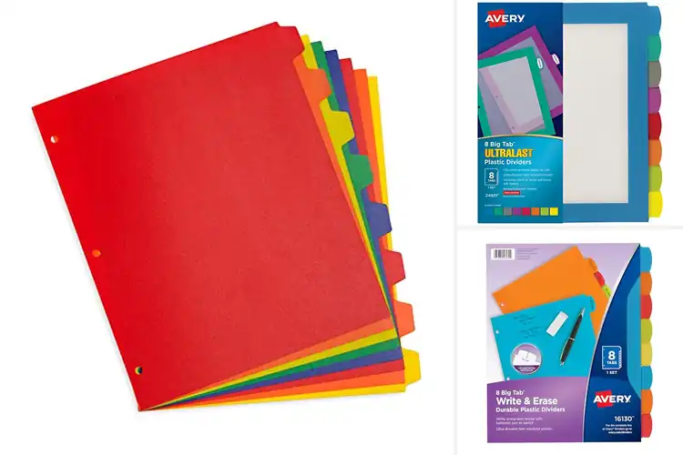 Detailed view of Best Heavy-Duty Dividers