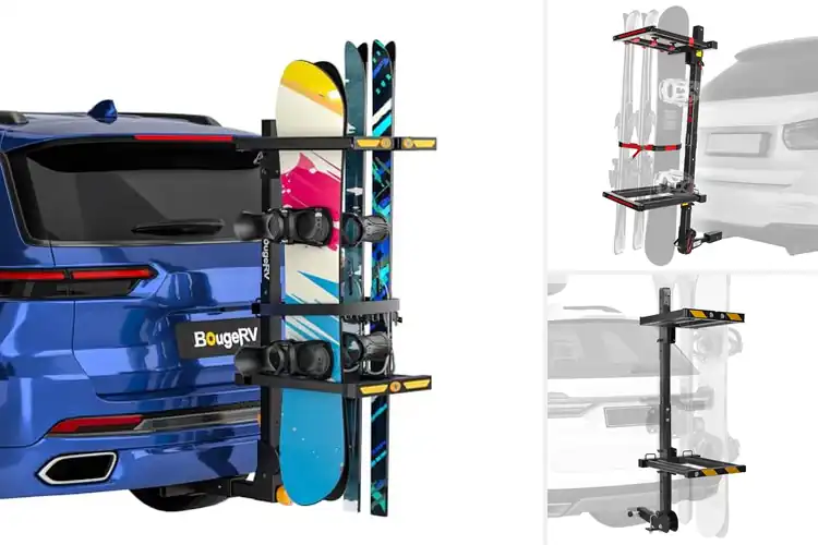 Detailed view of Best Lockable Hitch Ski Racks