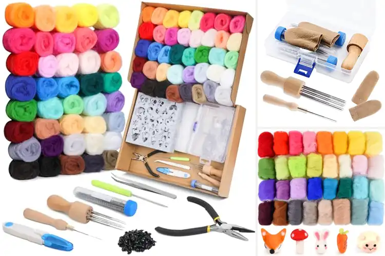 Detailed view of Best Needle Felting Wool Sets: Top 10 Kits for Easy Crafting