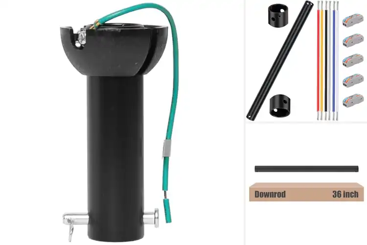 Detailed view of Best Threadless Ceiling Fan Downrods